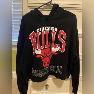 Chicago bulls cropped basketball sweatshirt oversized size XL worn once